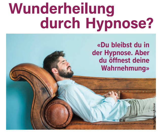 Display: Wunderheilung durch Hypnose?